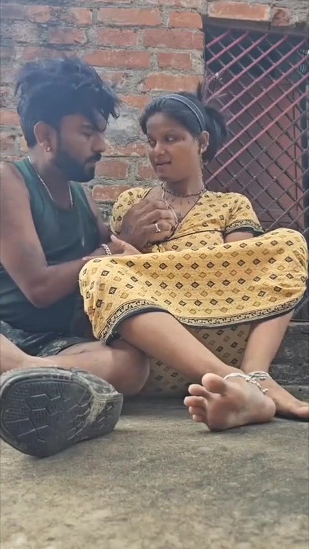 Village Couple Enjoying