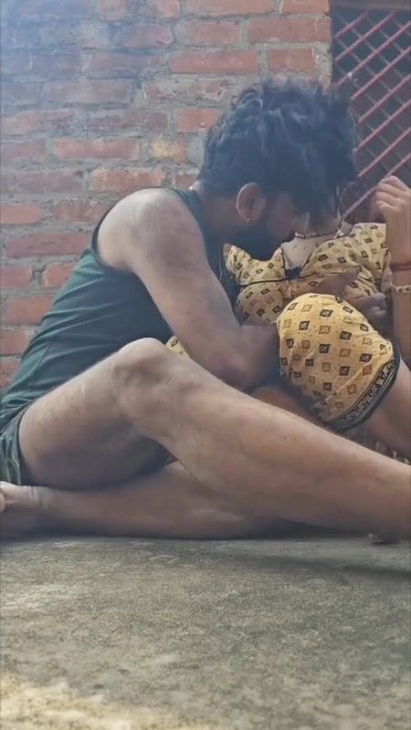 Village Couple Enjoying