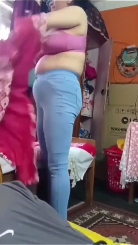 Big Boobs Sexy Mom Changing Clothes In Front Of Her Son