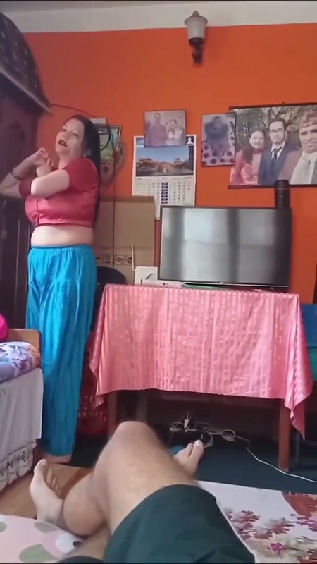 Big Boobs Sexy Mom Changing Clothes In Front Of Her Son