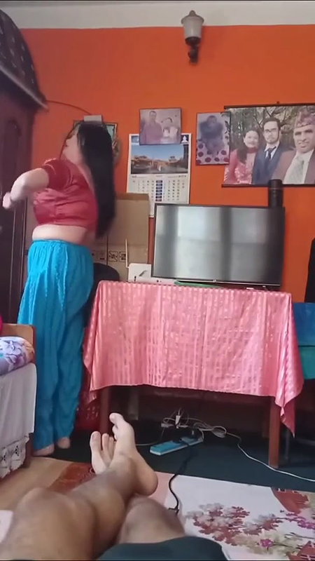 Big Boobs Sexy Mom Changing Clothes In Front Of Her Son