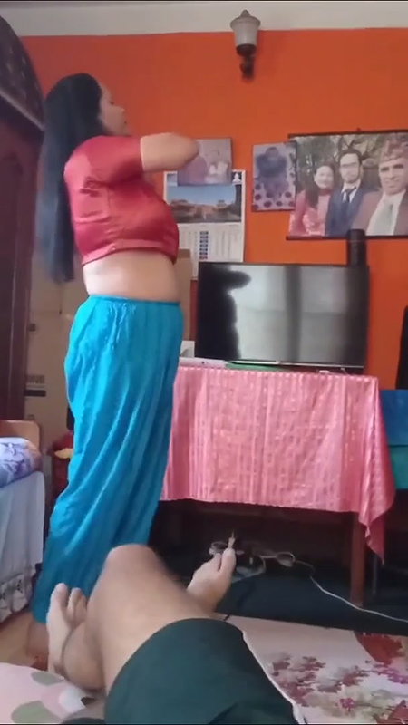 Big Boobs Sexy Mom Changing Clothes In Front Of Her Son