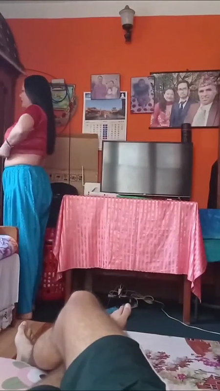 Big Boobs Sexy Mom Changing Clothes In Front Of Her Son