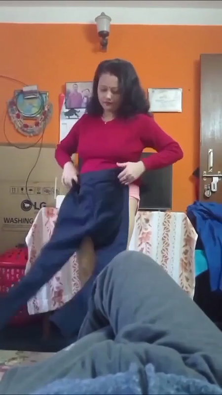 Big Boobs Sexy Mom Changing Clothes In Front Of Her boyfriend