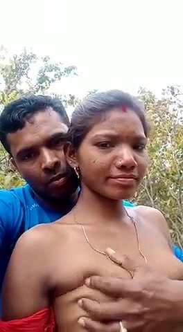 Married Tamil Couple Outdoor Having Fun