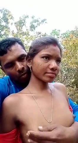 Married Tamil Couple Outdoor Having Fun