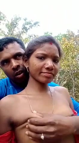Married Tamil Couple Outdoor Having Fun