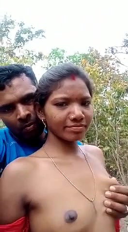 Married Tamil Couple Outdoor Having Fun