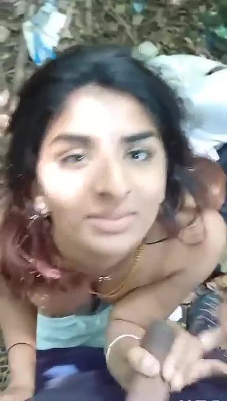 Sucking bf dick outdoor