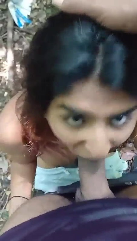 Sucking bf dick outdoor