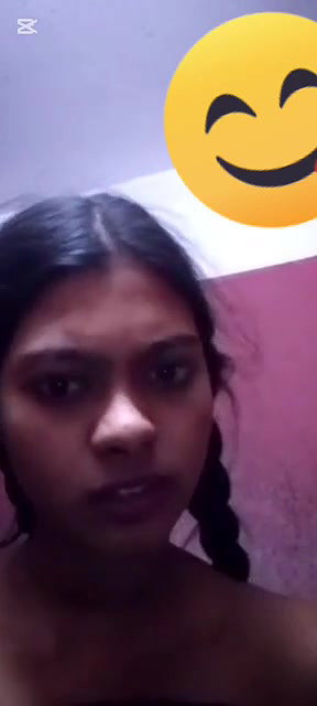 Beautiful Girl Showing her dark nipple On Video Call