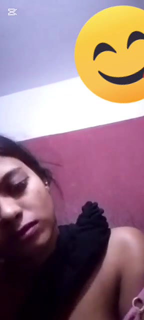 Beautiful Girl Showing her dark nipple On Video Call
