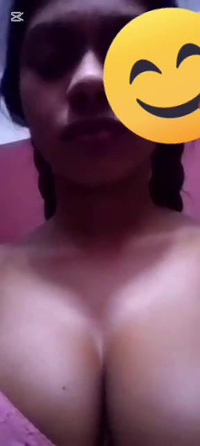 Beautiful Girl Showing her dark nipple On Video Call