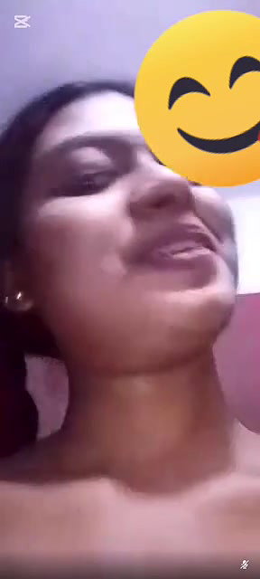 Beautiful Girl Showing her dark nipple On Video Call