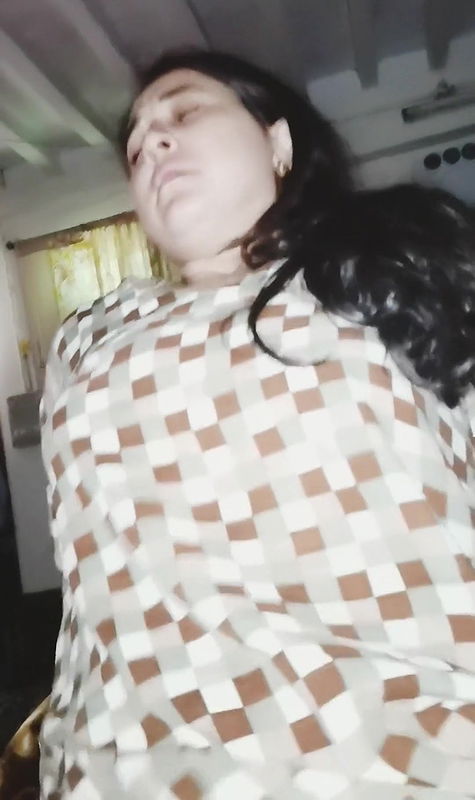 Wife riding husband cock.