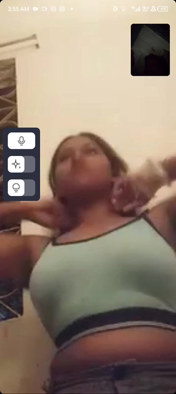 Tamil girl smoking with boobs show on video call sex