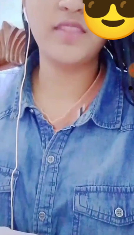 Bengali college girl shows big boobs on video call