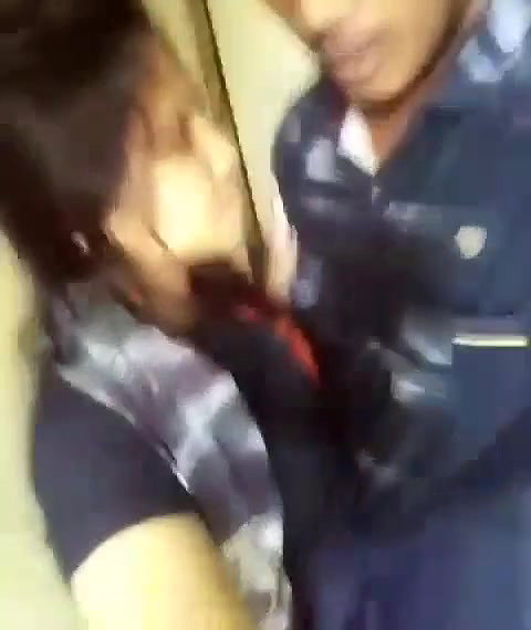 guy pressing boobs and kissing