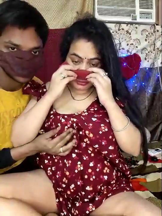 young boy drinking breast milk with aunty boob sucking