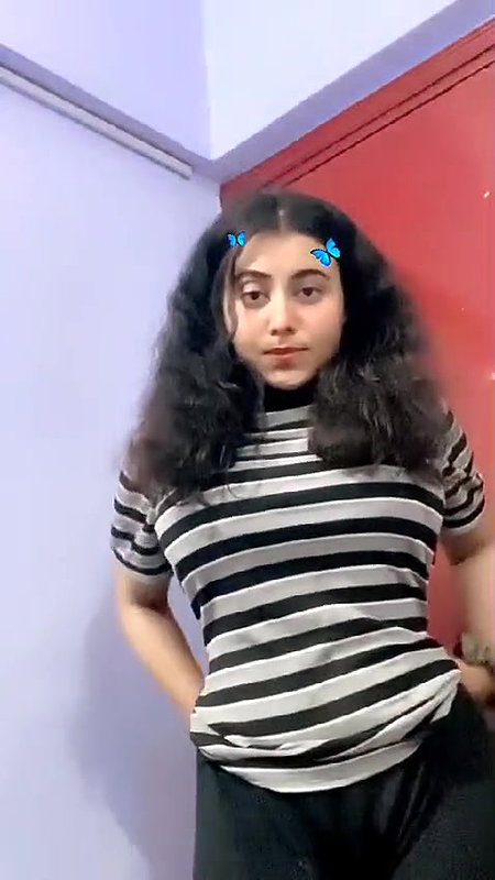 beautiful girl stripping tops and showing milky boobs