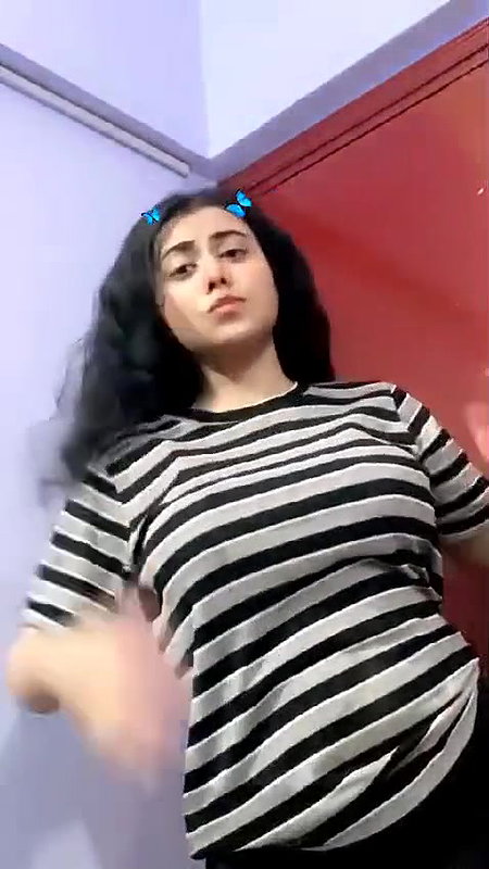 beautiful girl stripping tops and showing milky boobs