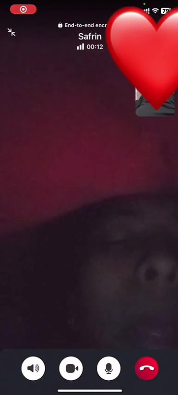 girlfriend tight pussy showing on video call to boyfriend