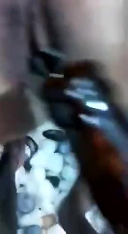boyfriend inserting beer bottle in GF pussy viral sex