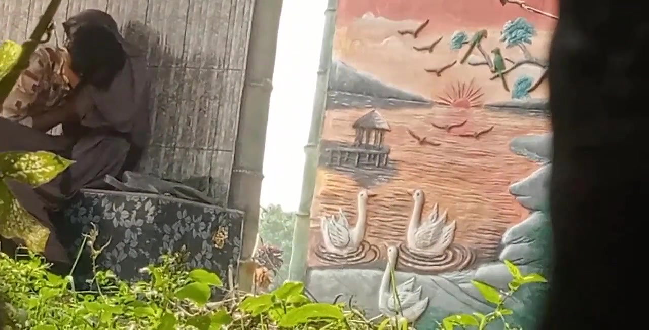 Hijabi Girl With Lover Outdoor