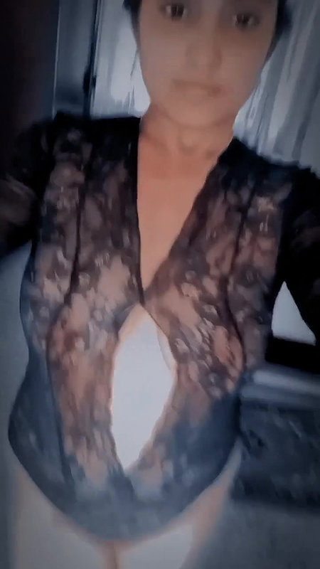 INDIAN SEXY GF TEASING IN FISHNET LINGERIE