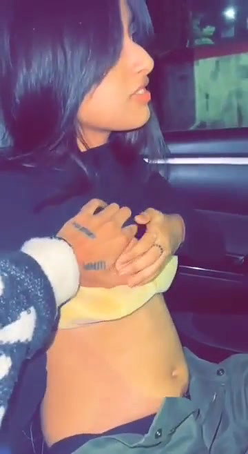 Gf boobs groped in car
