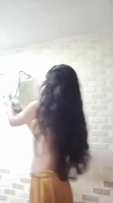 Beautiful cute sexy girl bathing