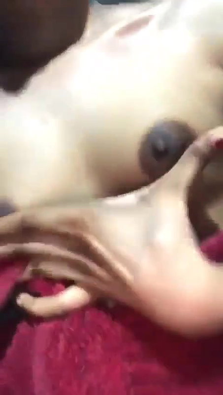 Sexy girl showing cute tits after bathing