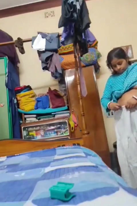 Husband Recording Her Sexy Wife While Changing Clothes
