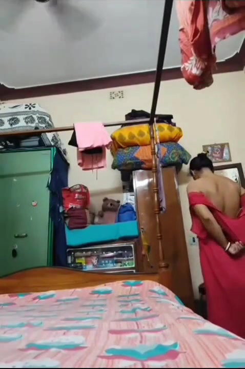 Husband Recording Her Sexy Wife While Changing Clothes