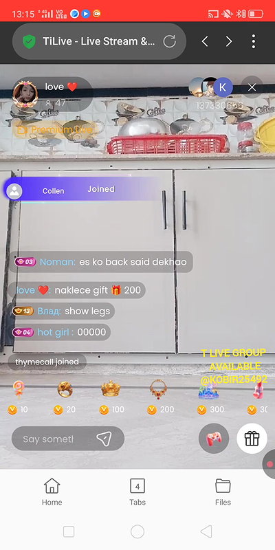 T LIVE APP VIDEO