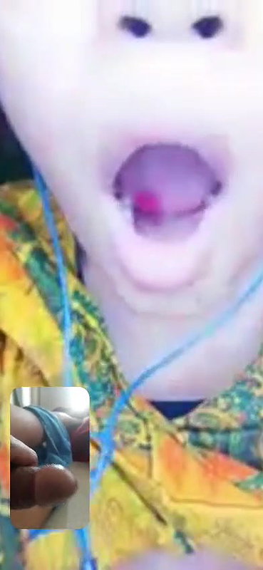 wet pussy GF masturbating during video call sex