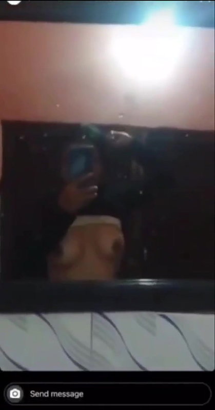 horny mall topless before mirror viral boobs show