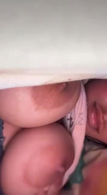 cute boobs pressing young girl