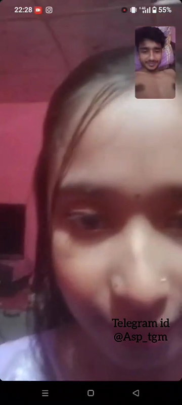 College Girl on VC with Lover