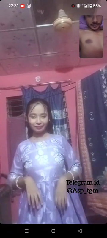 College Girl on VC with Lover