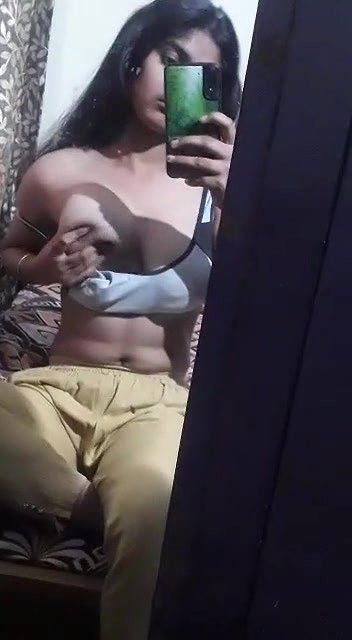 Cute girl showing her boobs