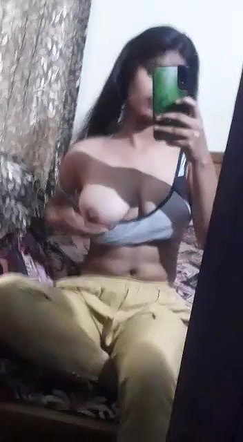 Cute girl showing her boobs