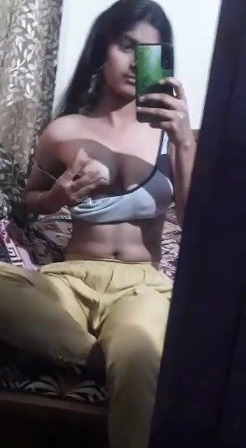 Cute girl showing her boobs