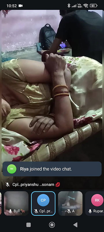 Cuck husbands show their wife pussy and boobs on vc 2