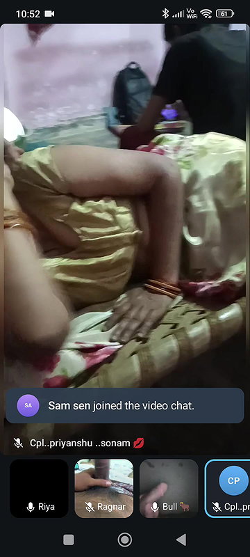 Cuck husbands show their wife pussy and boobs on vc 2