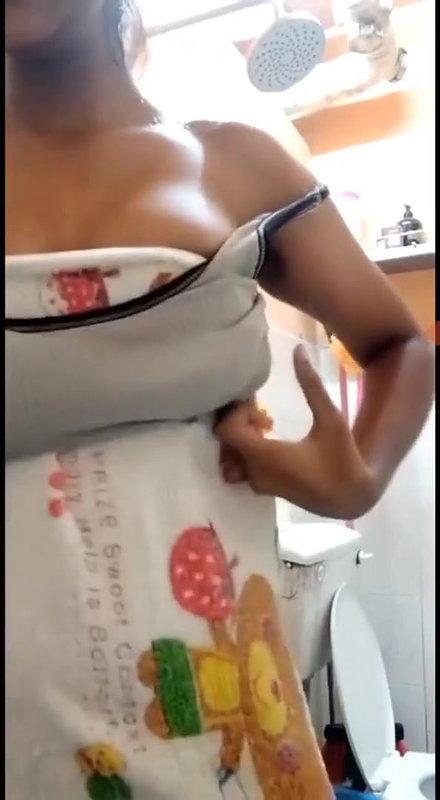 Dusky Tamil Girl After Bath Wearing Clothes