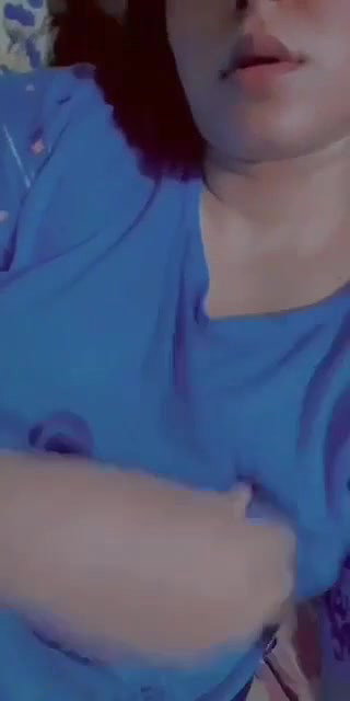 cute girl small boobs show viral selfie cam video
