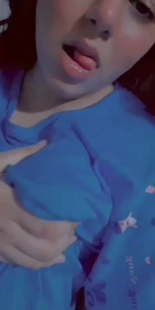 cute girl small boobs show viral selfie cam video