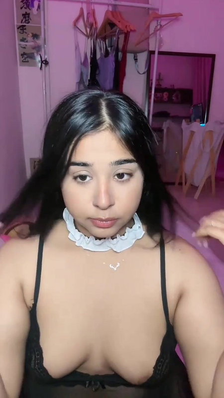 accidental nipple slip of Tango video call sex girl