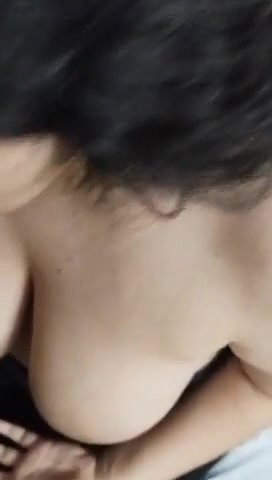 sexiest Instagram girl nude boobs show with blowjob